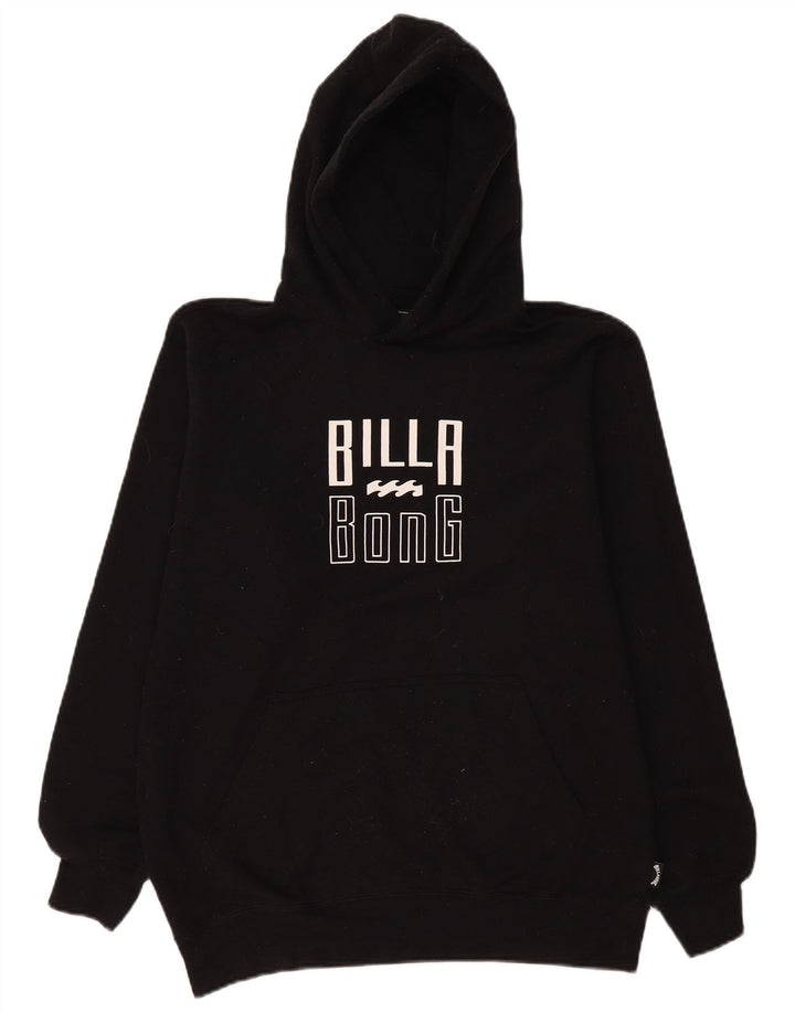 Suéter com capuz gráfico masculino Billabong médio preto