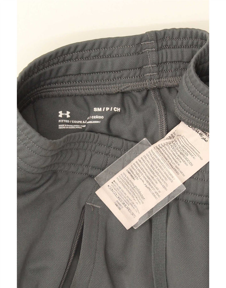 Calça de treino masculina Under Armour pequena cinza poliéster