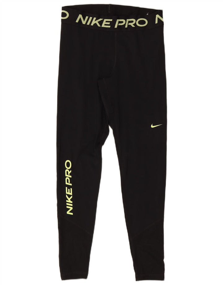 Leggings Nike Dri Fit Graphic UK 12 Médio Preto Poliéster