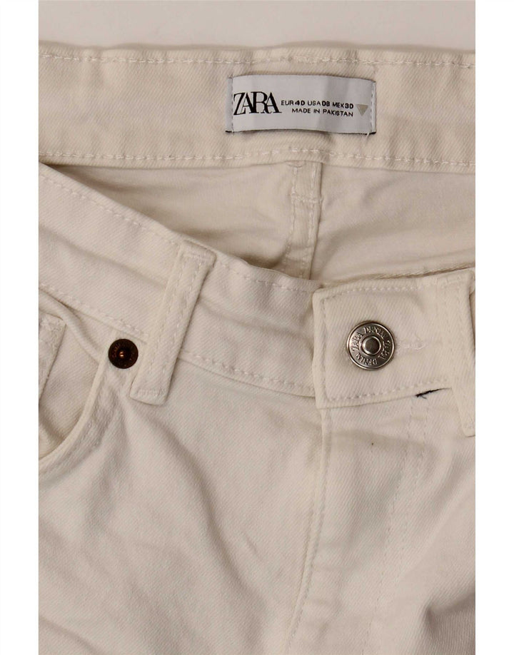 Calça jeans feminina Zara EU 40 médio W30 L23 branco