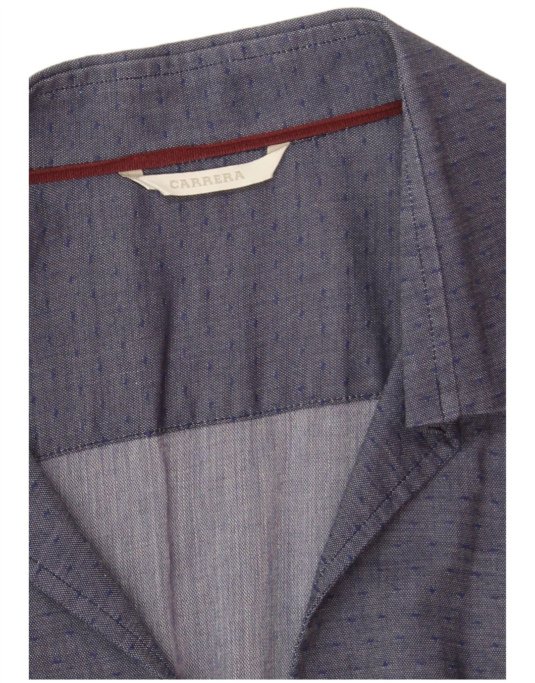 Camisa feminina Carrera UK 12 médio azul marinho manchado