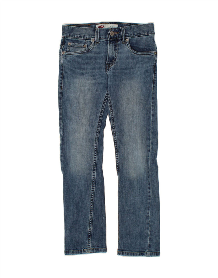LEVI'S Boys 511 Slim Jeans 9-10 Years W25 L25 Blue Cotton Vintage Levi's and Second-Hand Levi's from Messina Hembry 