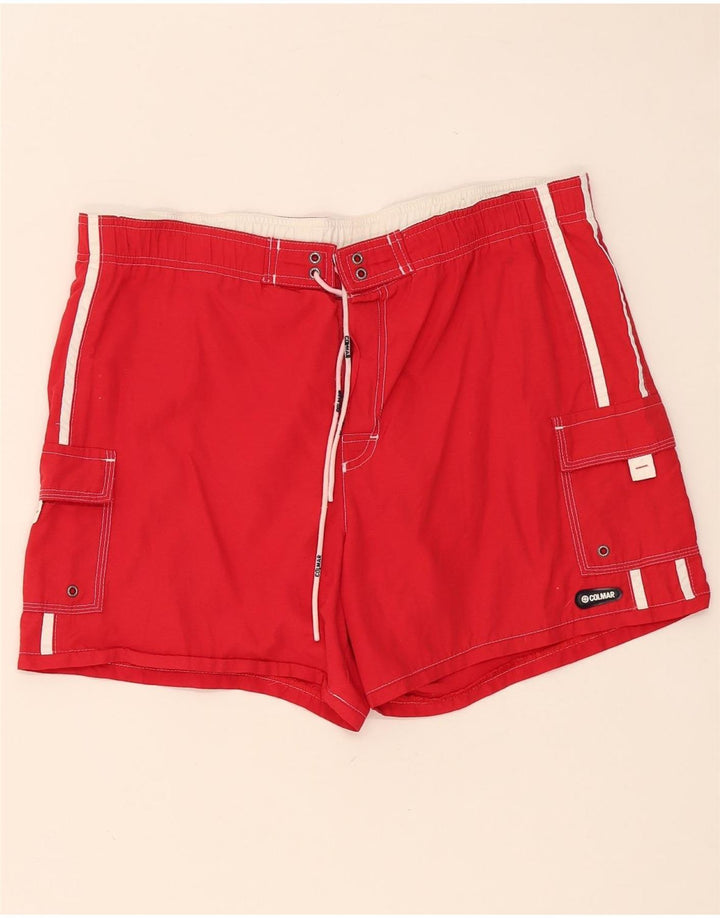 Calções de banho masculinos Colmar IT 50 grande poliamida colorblock vermelho