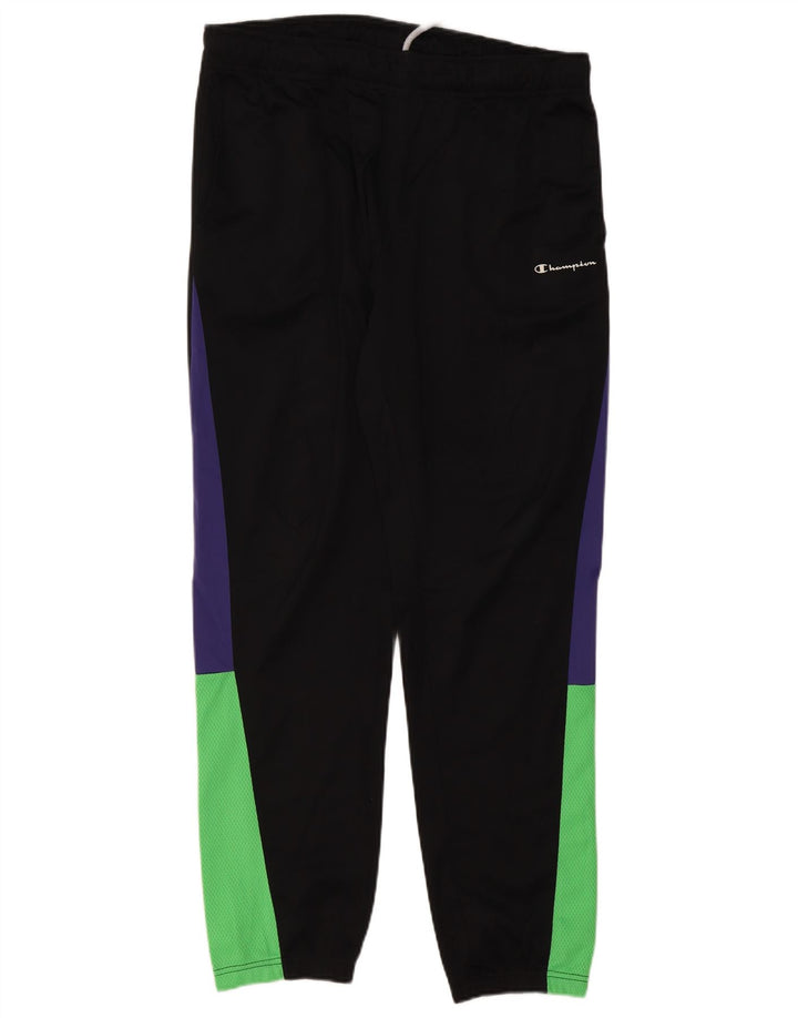 Calça de treino masculina CHAMPION Joggers XL preto colorblock poliéster