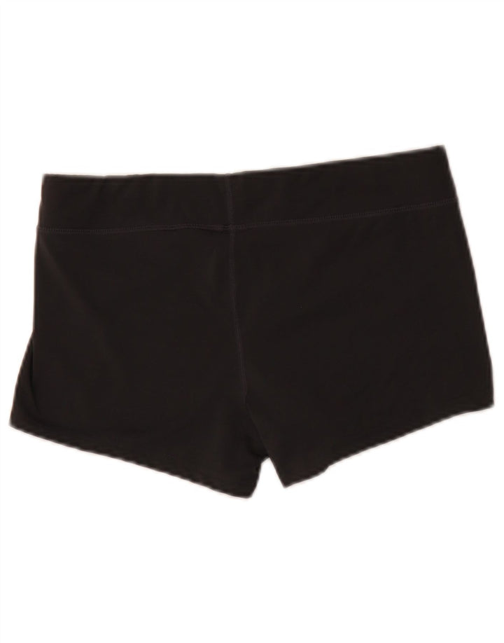 Shorts esportivos femininos Nike Dri Fit UK 12 poliéster preto médio