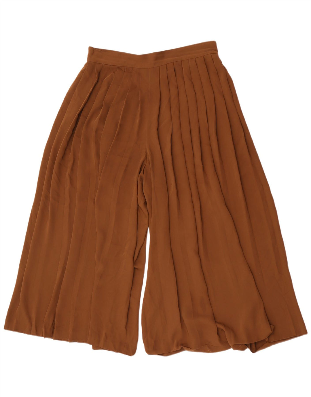 Calça Cullotes Capri Massimo Dutti Feminina Grande W32 L22 Marrom Poliéster