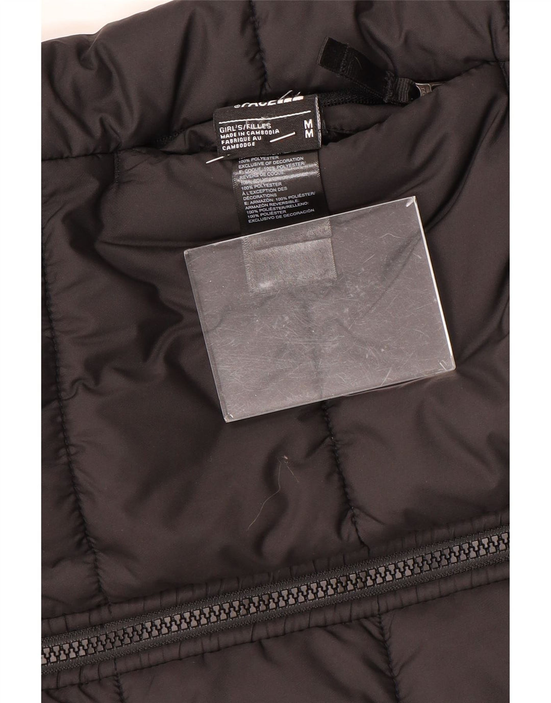 Jaqueta acolchoada com capuz para meninas THE NORTH FACE 9-10 anos médio preto