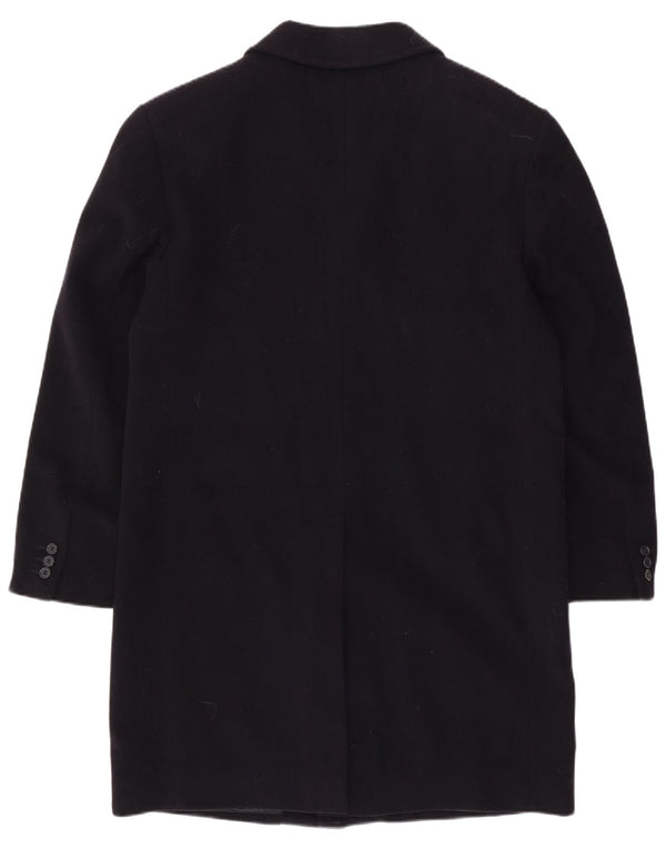 Sobretudo masculino VINTAGE UK 40 grande lã azul marinho