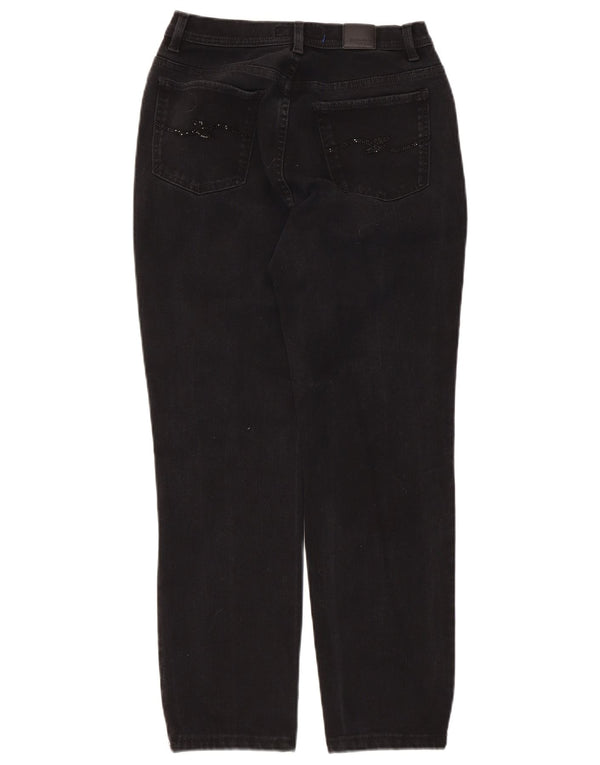 Trussardi Jeans feminino cintura média slim W28 L26 preto