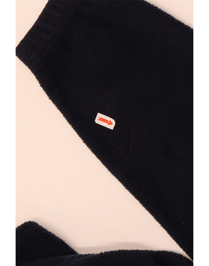 Suéter de lã masculino Kappa com zíper e gola média azul marinho poliéster