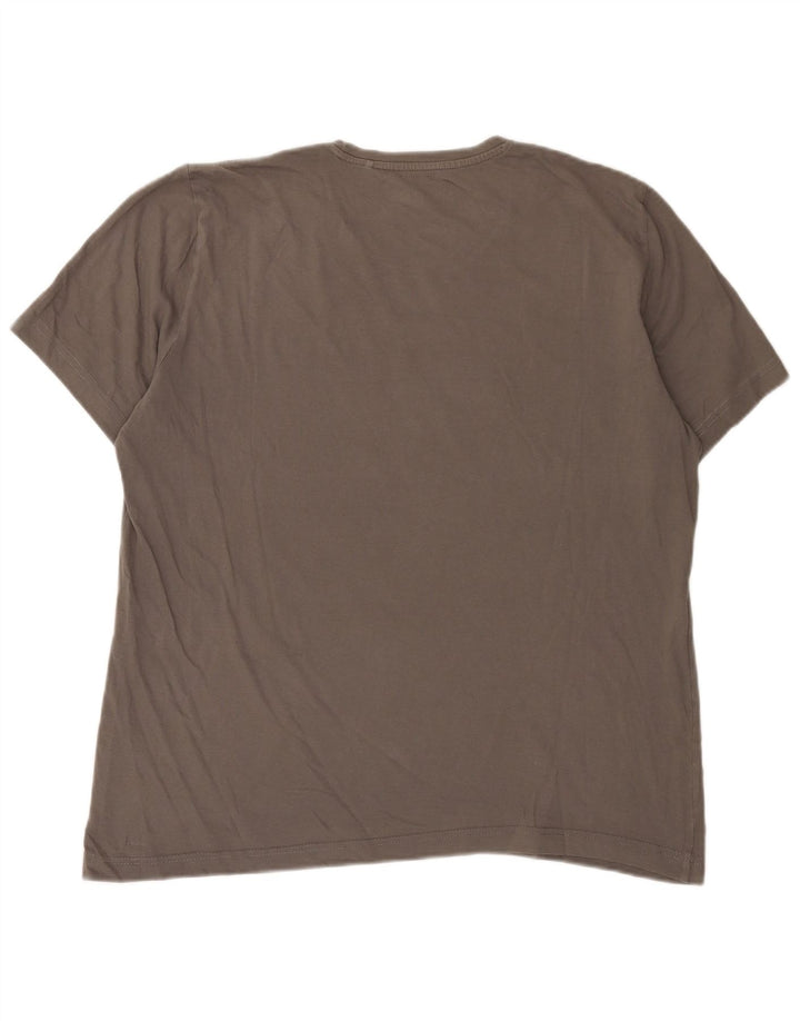 Camiseta gráfica masculina Mustang Top XL algodão cinza