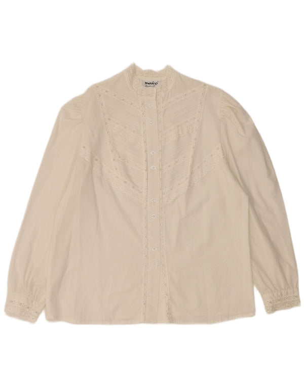 Blusa camisa feminina MEICO EU 44 XL branco floral