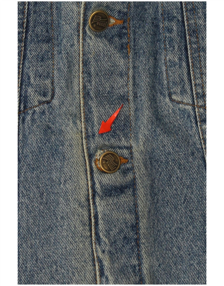 Jaqueta jeans masculina vintage UK 40 grande azul