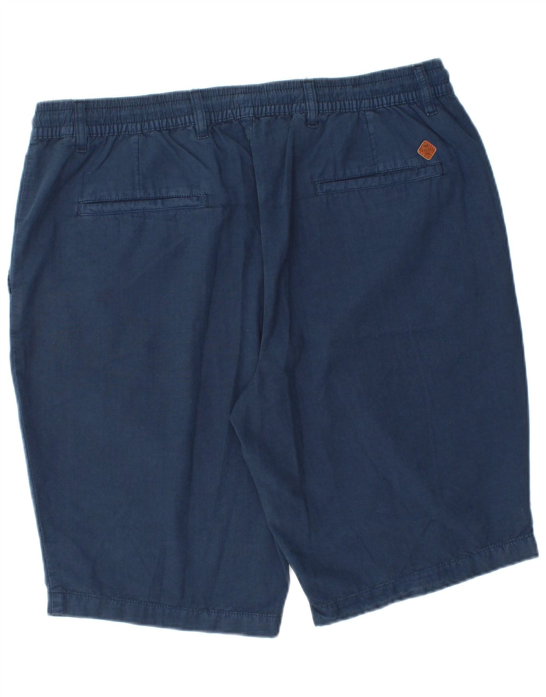 Carrera Mens Regular Chino Shorts XL W38 Azul Marinho Algodão
