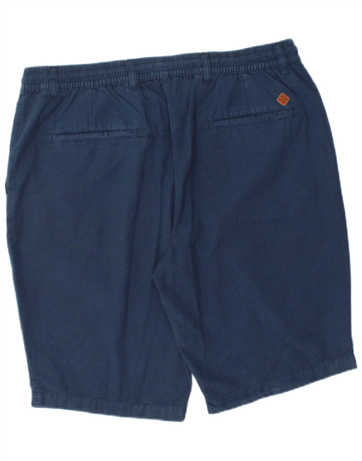 Carrera Mens Regular Chino Shorts XL W38 Azul Marinho Algodão