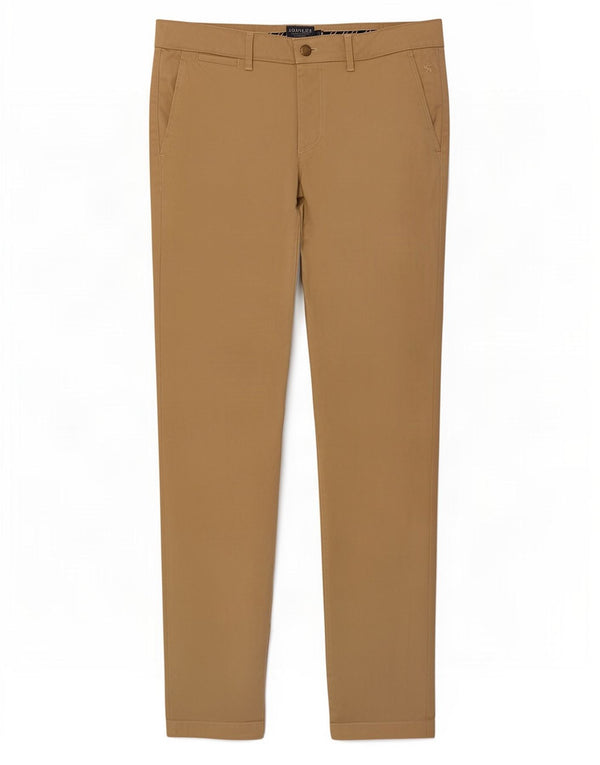 Joules Mens Slim Chino Calças W32 L34 Algodão Bege