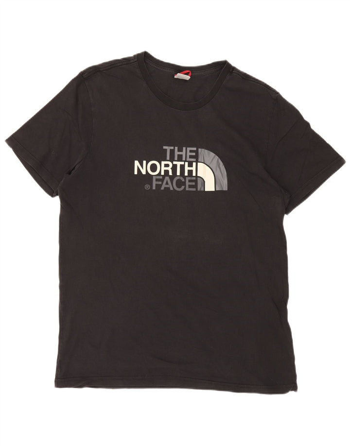 Camiseta gráfica masculina THE NORTH FACE top grande de algodão preto
