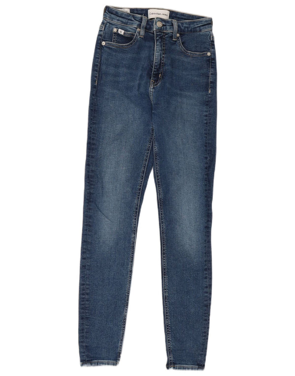 Calça jeans skinny feminina Calvin Klein W26 L27 algodão azul