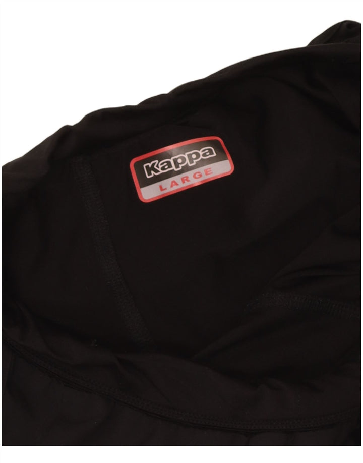 Shorts esportivos femininos Kappa UK 14 grandes pretos