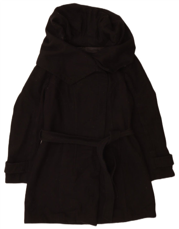 Sobretudo feminino Zara UK 20 2XL lã preta