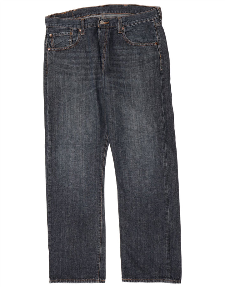 Levi's Masculino 501 Straight Jeans W38 L32 Azul Algodão