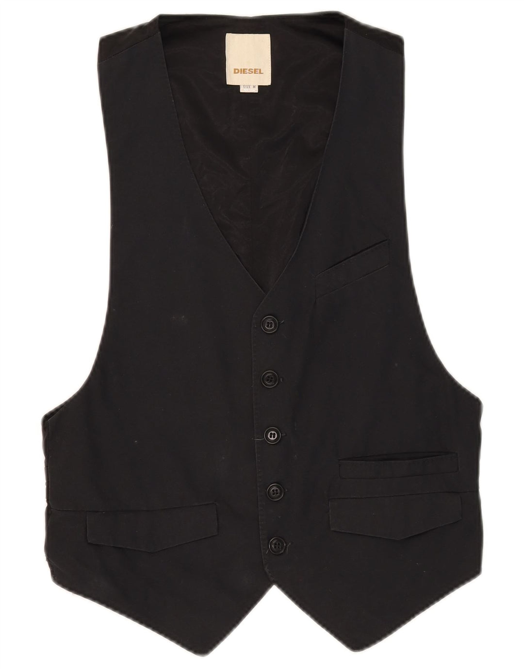 Colete Diesel Feminino UK 12 Médio Preto