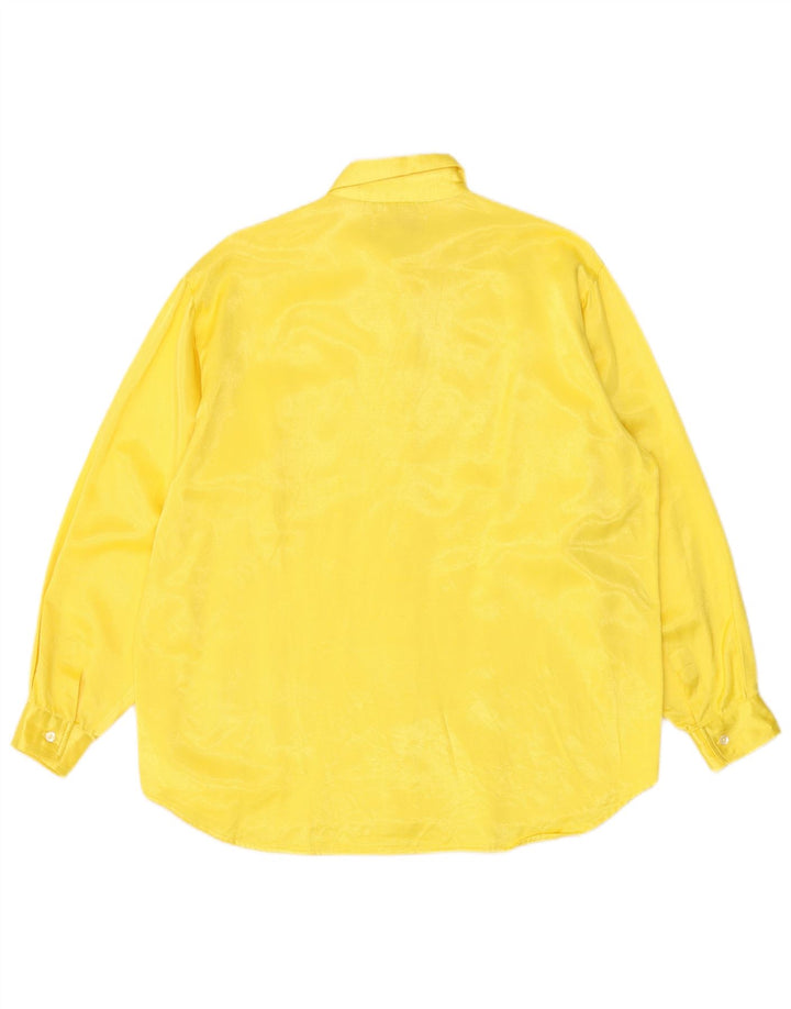 Camisa masculina ROSSELLA GOLDSCHIMIED algodão amarelo médio