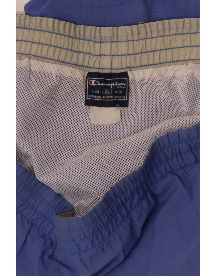 Shorts esportivos masculinos Champion XL azul colorblock