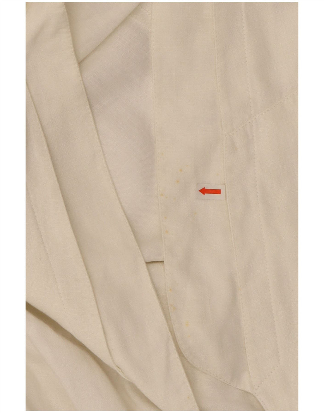 Jaqueta blazer feminina Claude Montana UK 12 linho branco médio
