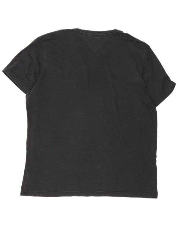 Camiseta masculina Tommy Hilfiger Top 2XL algodão preto