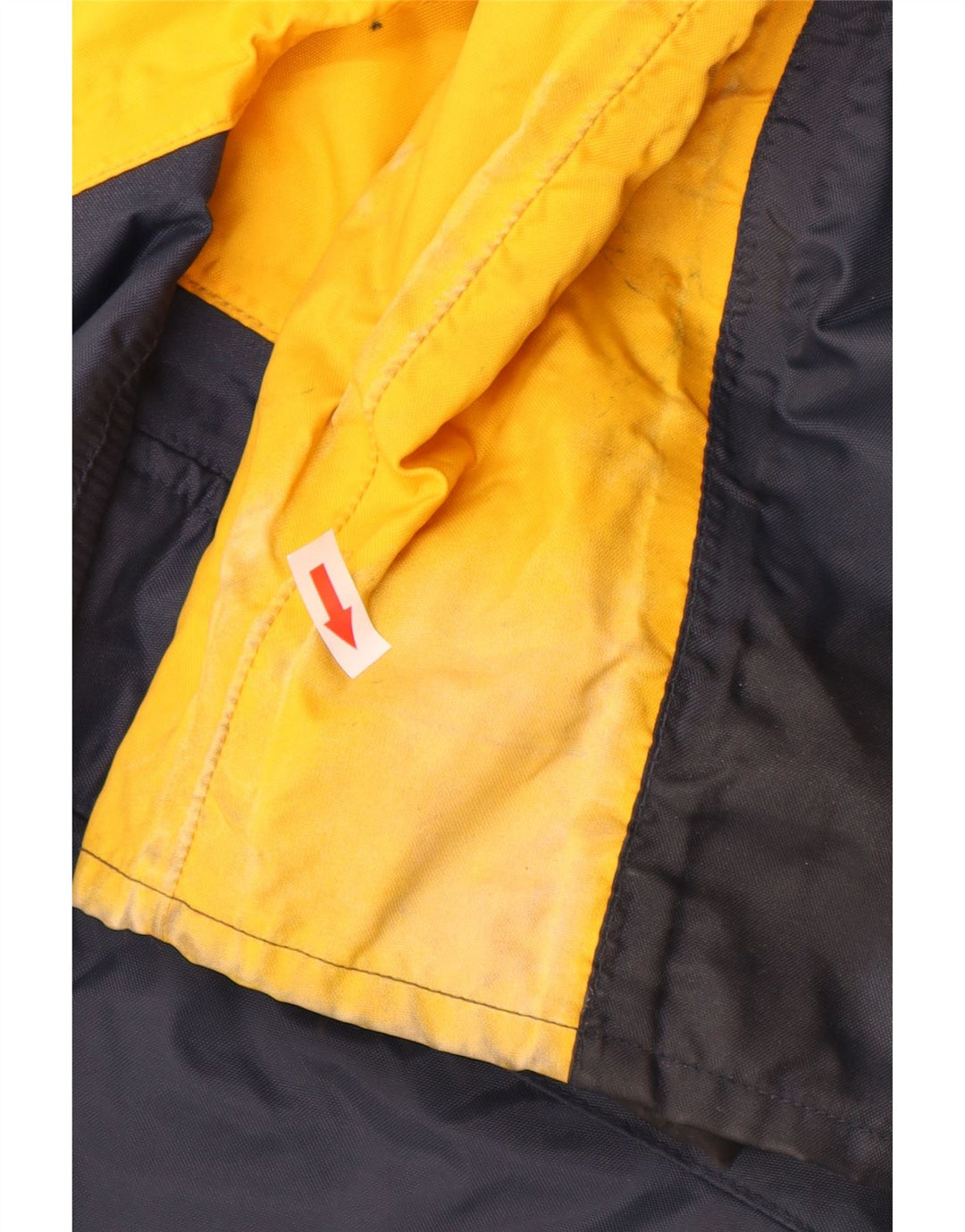 Jaqueta de esqui masculina Musto Reino Unido 40 grande bloco colorido amarelo nylon