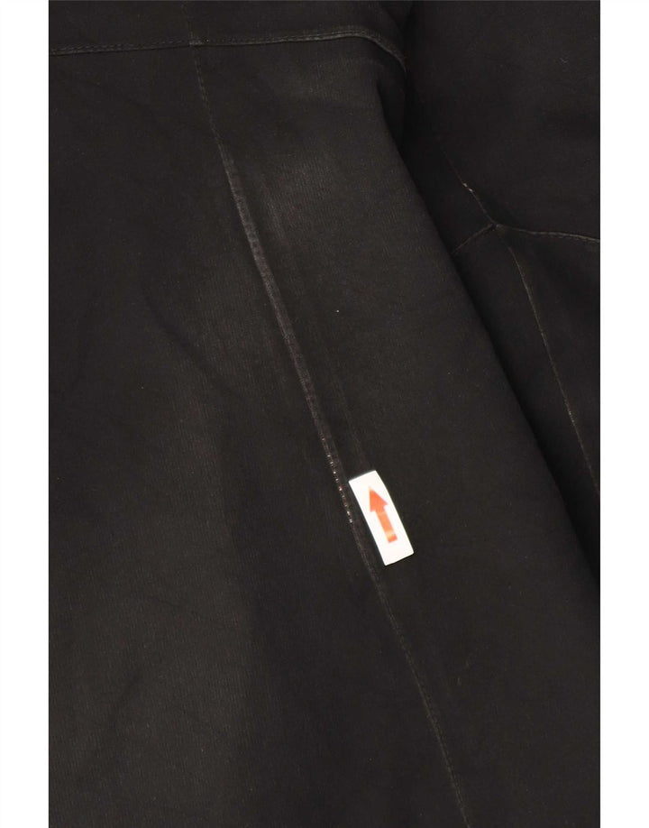 Casaco corta-vento feminino com capuz Patagonia UK 14 poliéster preto médio