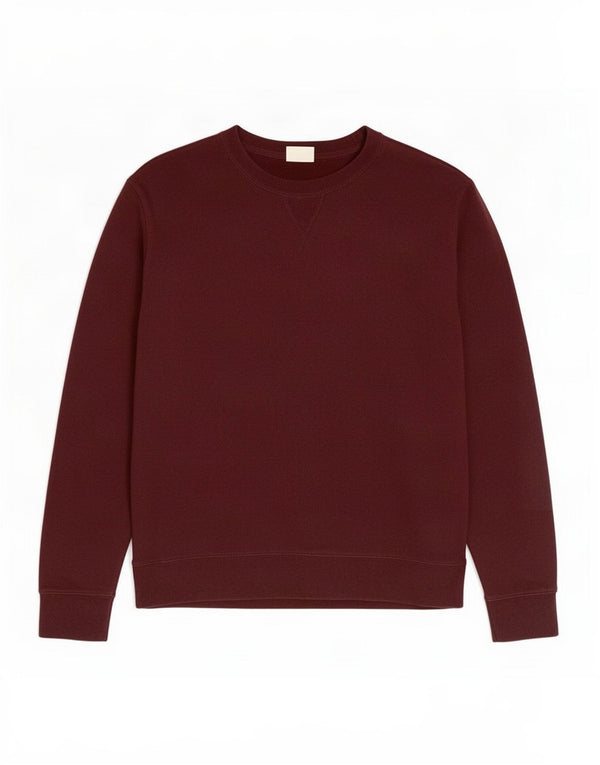 Marks & Spencer Mens Sweatshirt Jumper XL Burgundy Cotton