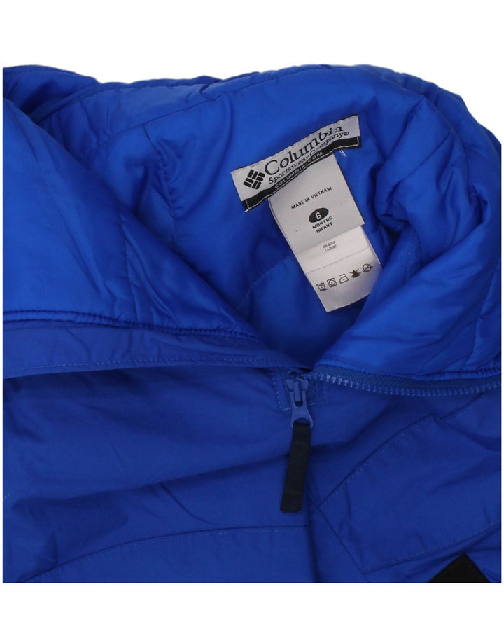 Macacão acolchoado gráfico Columbia para bebês meninos 3-6 meses azul nylon inverno