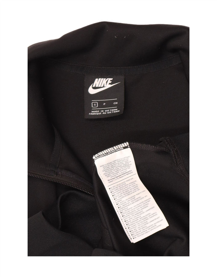 Nike Mens Graphic Tracksuit Top Jacket Pequeno Preto Listrado Poliéster Esportes