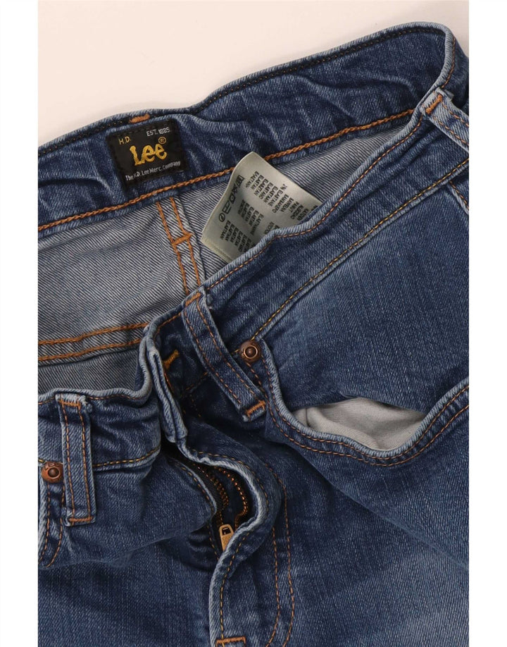 Lee Womens Luke Slim Jeans W29 L28 Azul Algodão