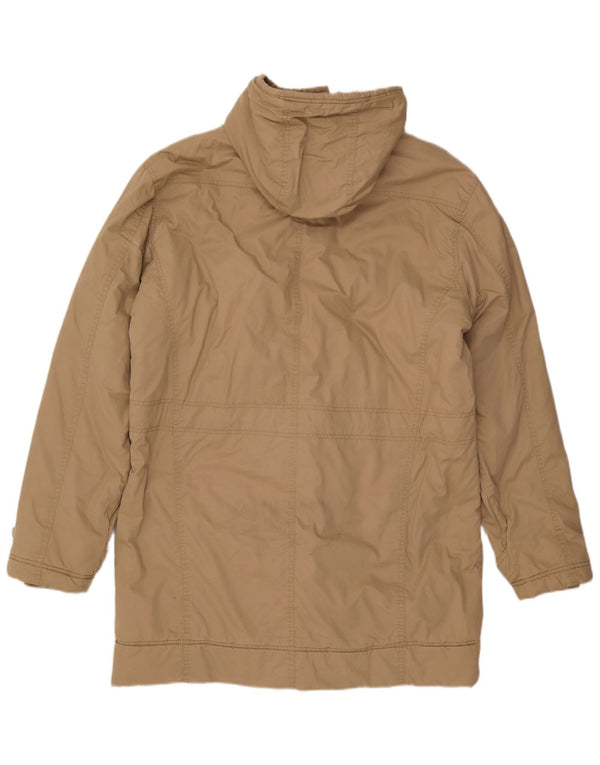 Jaqueta Parka masculina com capuz Wrangler UK 44 2XL poliamida bege