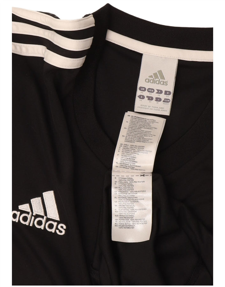 Adidas Mens Climalite Camiseta Top Médio Poliéster Preto