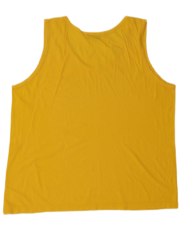 Fila Colete Masculino Top Grande Algodão Amarelo