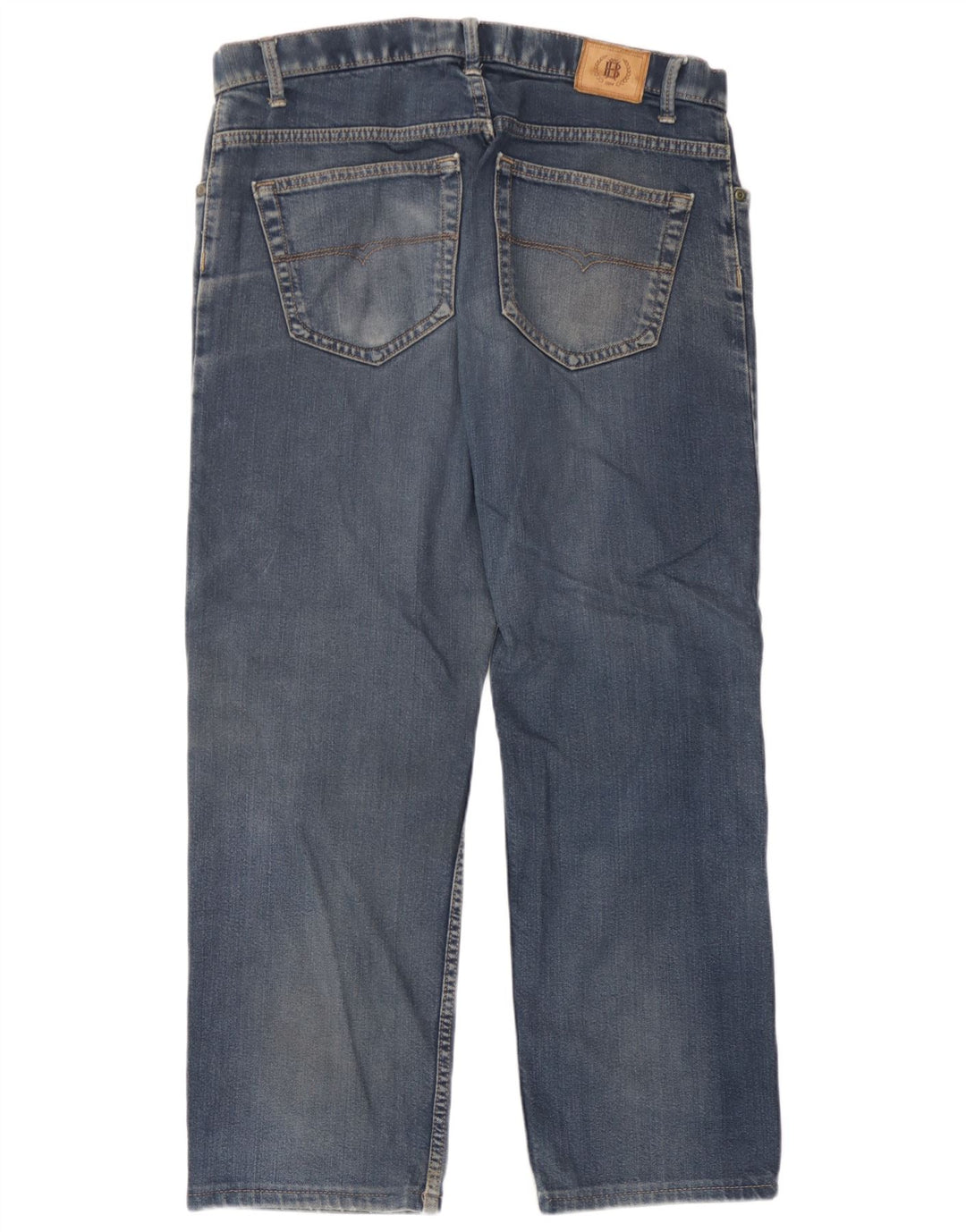 Jeans retos femininos Marks & Spencer W34 L25 algodão azul