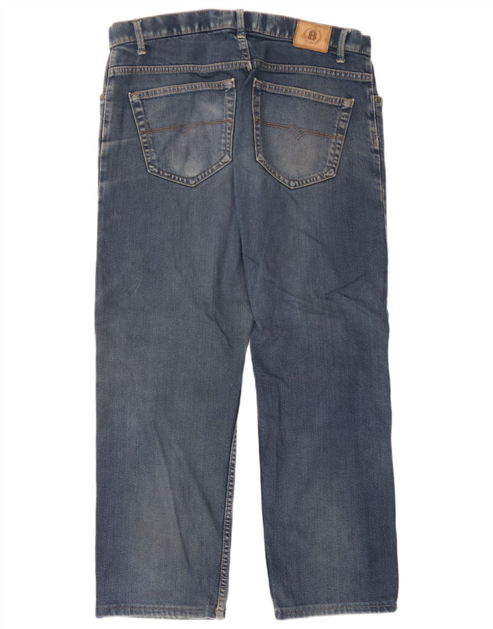 Jeans retos femininos Marks & Spencer W34 L25 algodão azul