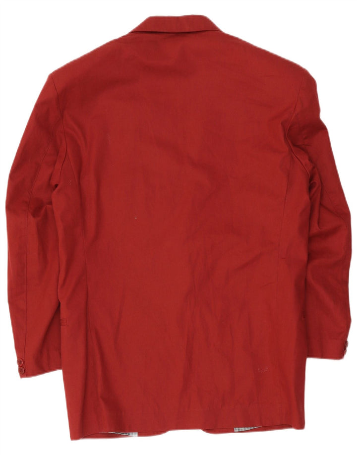 Jaqueta blazer masculina Wampum com 2 botões Reino Unido 36 pequeno algodão vermelho