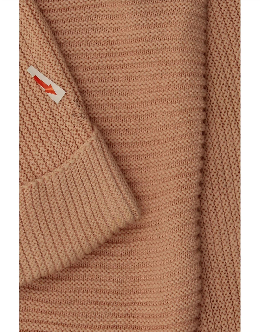Suéter feminino Massimo Dutti com decote em V Reino Unido 16 grande rosa