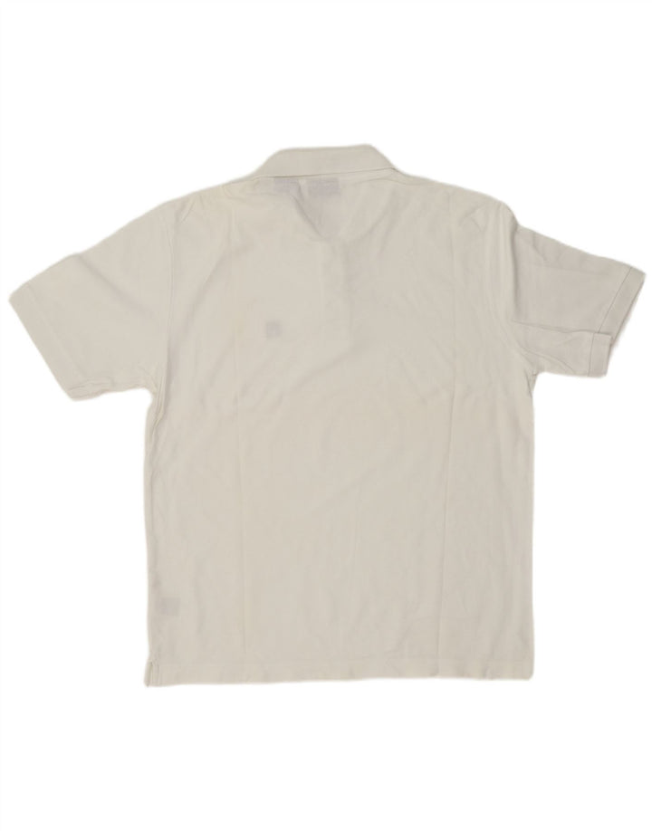 Camisa polo masculina FILA grande algodão branco