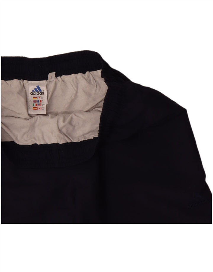 Shorts esportivos masculinos Adidas grandes poliéster azul marinho
