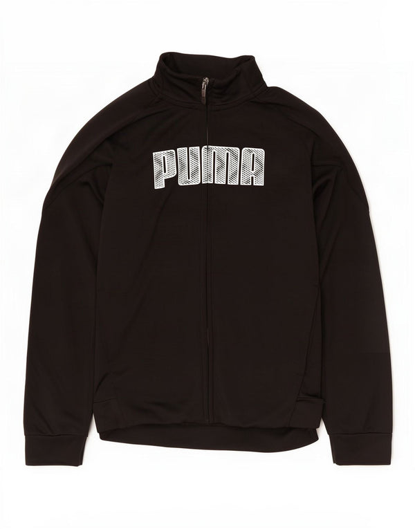 Jaqueta Puma Boys Graphic Tracksuit Top 11-12 Anos Preto