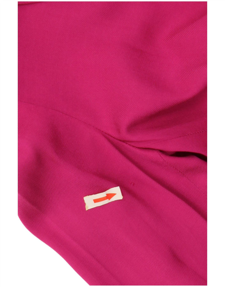 Jaqueta blazer feminina ZARA com ajuste solto e peito duplo Reino Unido 6 XS rosa viscose