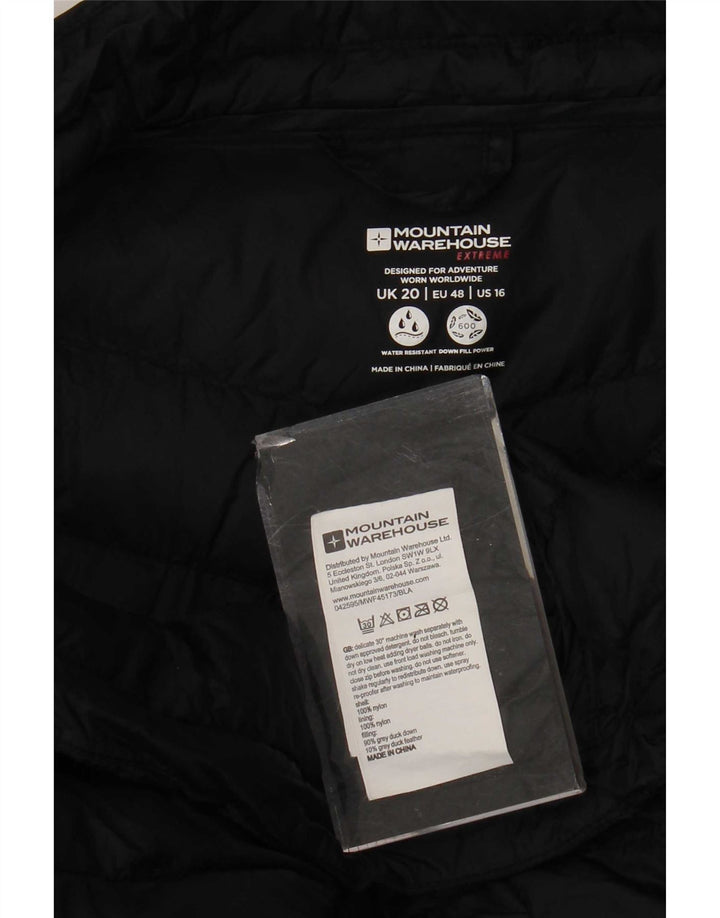 Jaqueta acolchoada feminina Mountain Warehouse UK 20 2XL nylon preto