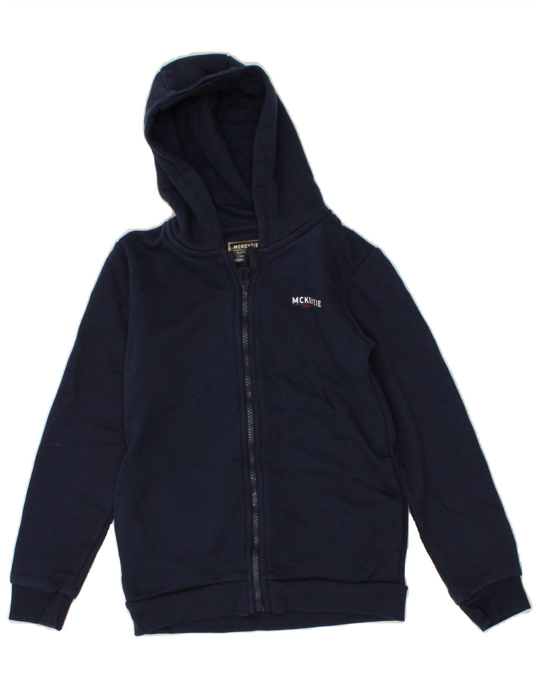 MCKENZIE Boys Zip Hoodie Sweater 12-13 Years Navy Blue Cotton Vintage Mckenzie and Second-Hand Mckenzie from Messina Hembry 