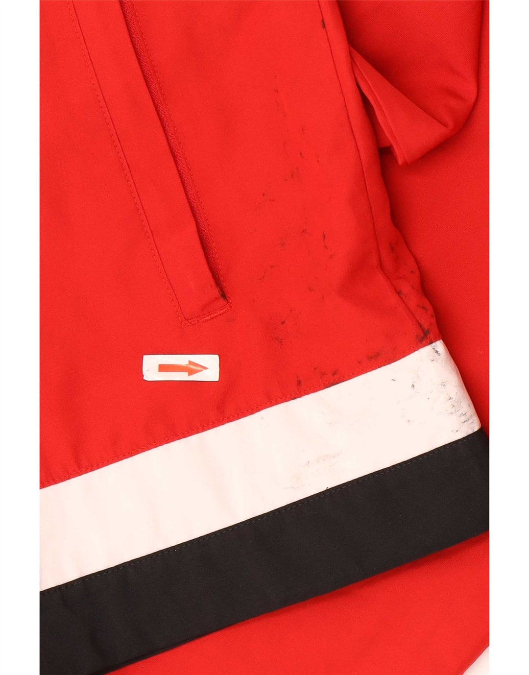 Adidas Mens TSV Loccum Tracksuit Top Jaqueta Pequena Colorblock Poliéster Vermelho